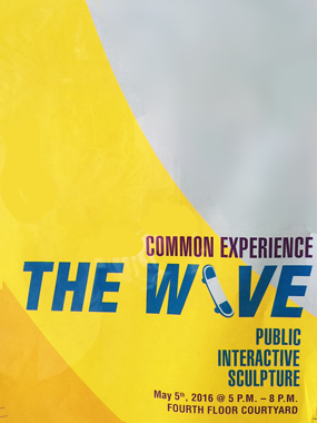 The Wave Public Interactive Sculpture Event Poster